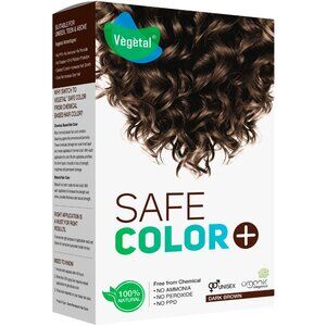 Vegetal Safe Hair Color Dark Brown 50g for Men & Women Organic Certified